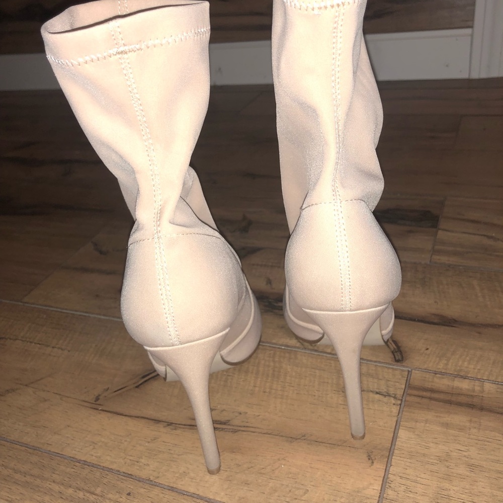 Stiletto Heel Boot Taupe - Picture 2 of 4